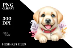 Cute Happy Labrador Retriever PNG Product Image 2