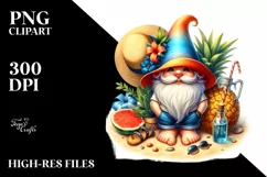 sSummer Gnome Azzure Shorts Tee Shirt | Sublimation | Product Image 1