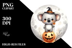 Cute Baby Koala on Moon, Transparent PNG Product Image 2