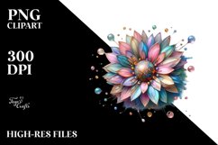 Abstract Sunflower PNG Product Image 3