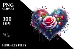 Heart Paintbrush Style, Digital Painting PNG Product Image 2