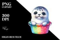 Colorful Baby Sitting Bucket | Sublimation | Clipart Product Image 3