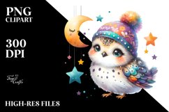 Colorful Baby Moon Stars | Sublimation | Clipart Product Image 3