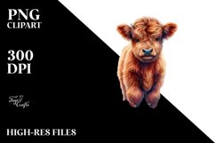 Colorful Swedish Countryside Cow PNG Product Image 3