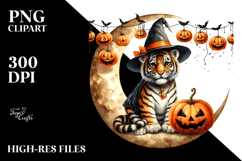 Tiger in Halloween Costume PNG Product Image 2