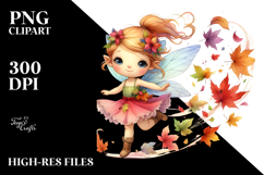 Colorful Small Cute Fairy Tumbling with Autumn Leaves, 20 oz Product Image 2