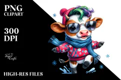 Expressive Baby Cow, Transparent PNG Product Image 2