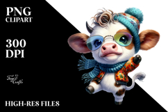 Expressive Baby Cow, Transparent PNG Product Image 2