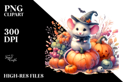 Vibrant Baby Mouse for Halloween | Clipart Product Image 2