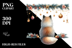 Cute Cat with Santa Hat, Transparent PNG Product Image 2