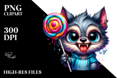 Funny Tiny Werewolf, PNG Product Image 2