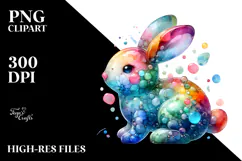 Colorful Bunny Made of PNG Product Image 2