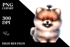 Expressive Pomeranian Portrait, Transparent PNG Product Image 2