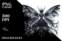 Detailed Gothic Fairy PNG Product Image 2