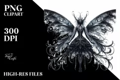 Detailed Gothic Fairy PNG Product Image 3
