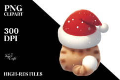 Cat with Santa Hat, High-Resolution PNG Product Image 2
