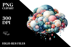 Colorful Whimsical Cloud PNG Product Image 2