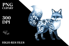 Watercolor Fox PNG Product Image 2