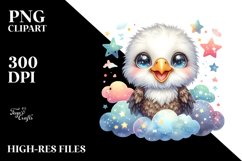 Colorful Baby Smiling Clouds | Sublimation | Clipart Product Image 3