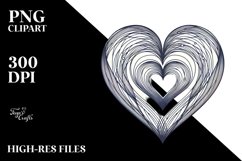 Lineart Heart PNG Product Image 2