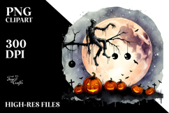 Zombie Sitting on Moon, PNG Product Image 2