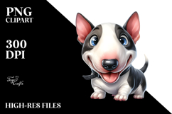Cute Bull Terrier, Transparent PNG Product Image 2