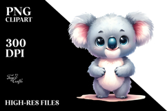 Expressive Proud Standing Koala | Clipart Product Image 2