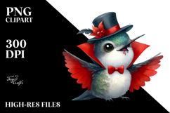 Funny Vampire Hummingbird | Clipart Product Image 2