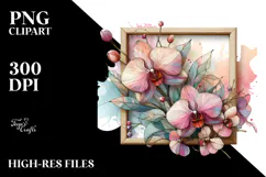 Wooden Orchid PNG Product Image 2