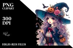 Halloween Witch in Pastel Colors | Sublimation | Clipart Product Image 3