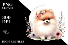 Cute Vibrant Pomeranian PNG Product Image 2