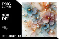 Abstract y Cosmos with Gold Insertions PNG Product Image 2