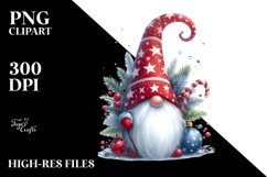 Colorful Christmas Gnome PNG Product Image 3