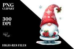 Colorful Christmas Gnome PNG Product Image 3