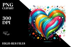 Colorful Heart, Transparent PNG Product Image 2