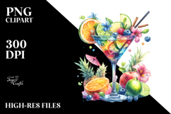 Creative Cocktail from Back PNG Product Image 2