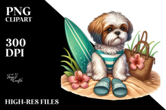 Cute Sand Surf Sticker Clipart Product Image 2