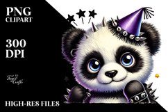 Image of Cute Baby Panda with Punk Look Product Image 2