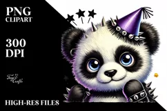 Image of Cute Baby Panda with Punk Look Product Image 2