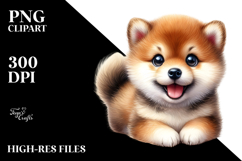 Watercolor Baby Shiba Inu PNG Product Image 2