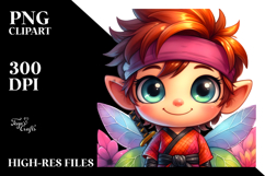 Vibrant Quirky Cute Baby Fary PNG Product Image 2