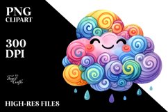Simple Colorful Smiling Cloud Product Image 2