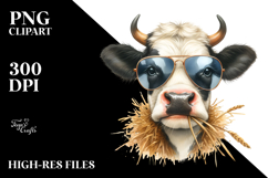 Shy Cow Portrait with Sunglasses Product Image 2