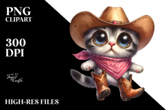 Expressive Cat in Cowboy Boots Product Image 2