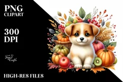 Detailed Baby Dog Harvest | Clipart Product Image 3