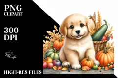 Detailed Baby Dog Harvest | Clipart Product Image 3