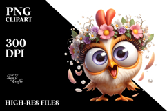 Exaggerated Cartoon Chicken, Vector Art Product Image 2
