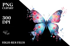 Butterfly made of Splashes, Transparent PNG Product Image 2