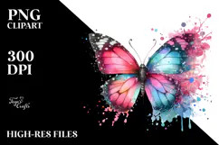 Butterfly made of Splashes, Transparent PNG Product Image 2