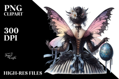 Gothic Fairy with Easter Egg PNG Product Image 2